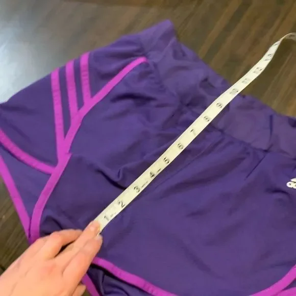 Adidas‎ Purple Climalite Gym Shorts - Picture 7 of 8